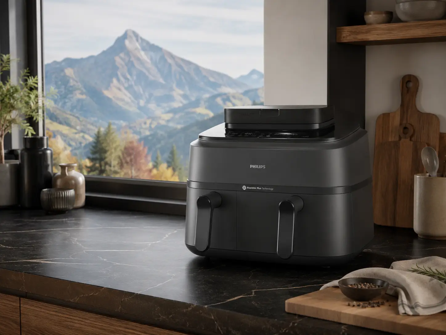 Philips Airfryer Serie 5000 doppio cestello con vapore